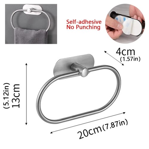 Self adhesive bathroom towel - bathroom,