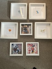 Bundle Of 7 White Wooden Photo Frames