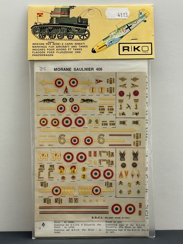 Decals esci 72 morane - 1:72,