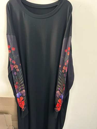 Shein curve black - floral, long