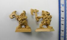 2 DWARF SLAYERS Metal Giant Troll Slayer Dwarfs Army Marauder Warhammer '90s S4f