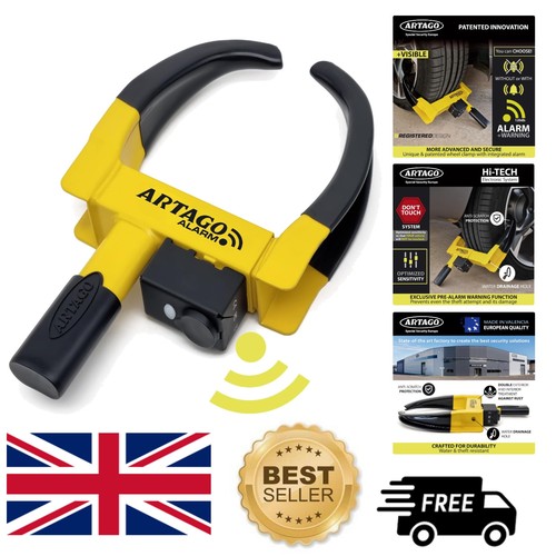 Smart alarm wheel clamp - wheel, with