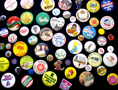 Vintage badge collection - vintage,