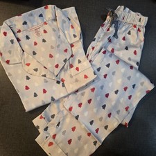 Victoria's Secret Women's Christmas Satin Long Pyjama Set nightwear size S 8