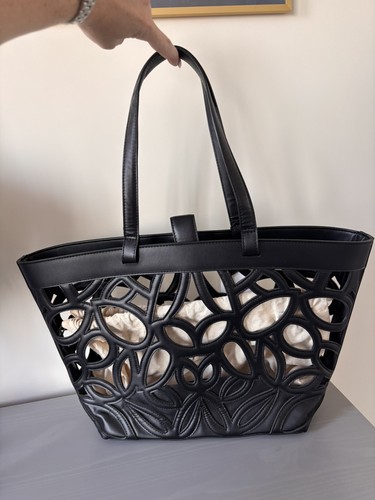 Zara large cutwork tote bag - large,