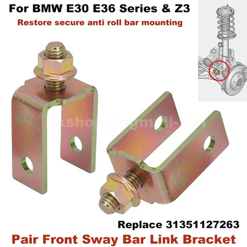 Pair front sway bar - bar, link