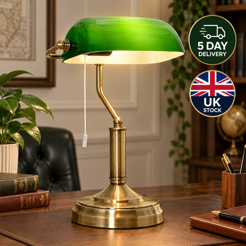 Homcom banker table lamp - homcom,