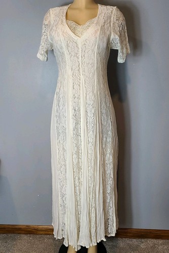 Vtg lace layered - layered, cottage