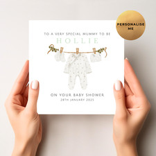Personalised Baby Shower Card For Mum To Be - Baby Shower Parents To Be Card