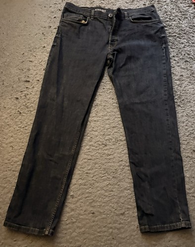 Men straight leg blue jeans - men's,
