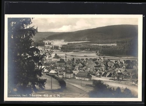 Postcard lenzkirch bad - of, /bad