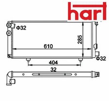 COOLANT RADIATOR 600 142 HART