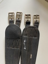 Used 44” Black Girth With Loop For Breast Plate Attachment See Pictures Of Wear