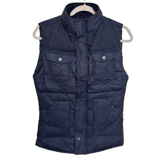 Star raw denim gilet tailor - denim,