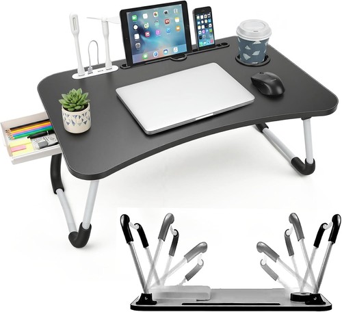 Folding laptop table - folding, hub