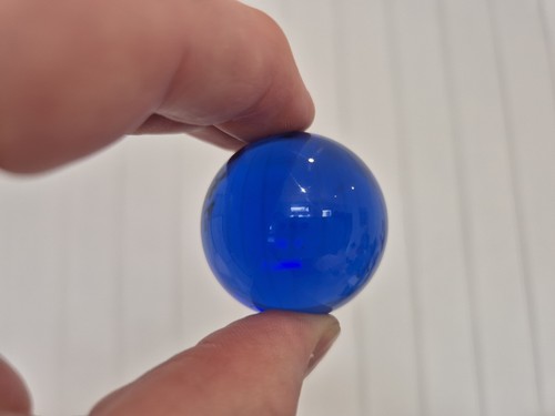 Glass large marble - large, cobalt