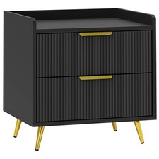 HOMCOM Bedside Table with 2