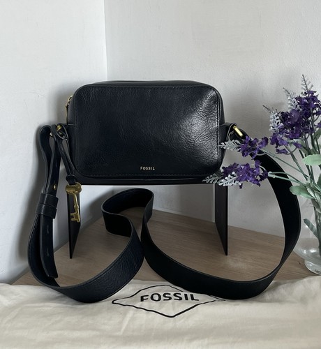 Fossil billie black leather - black,