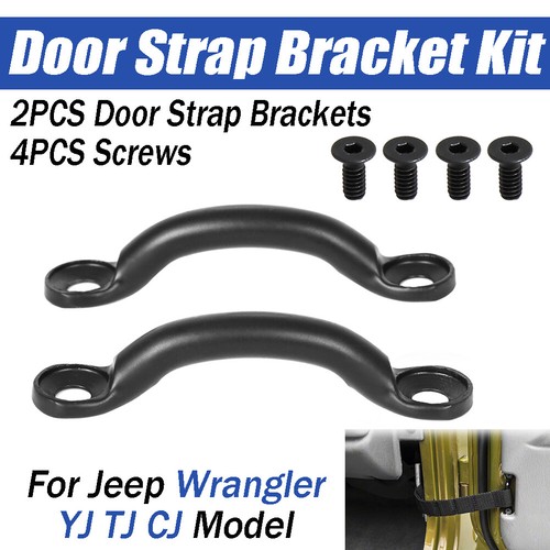 Door strap brackets with - brackets, 4pcs