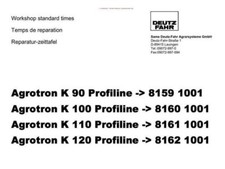 Deutz Agrotron K90 K100 K110