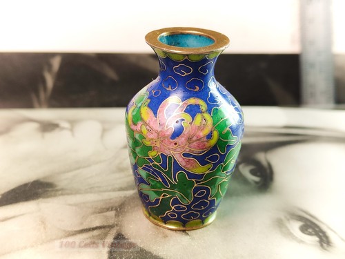 Miniature blue and green