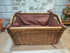 Wicker Basket With Handles &