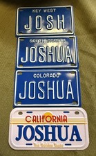 Set of 4 "Joshua" Mini License