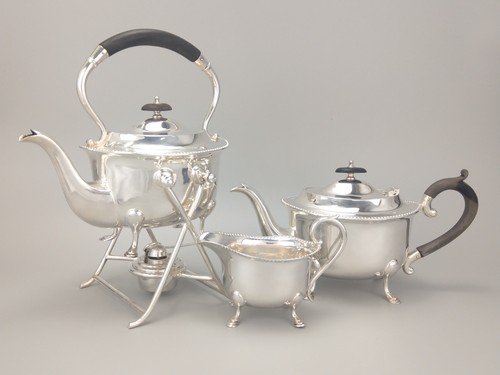 Antique silver plate tea - , set