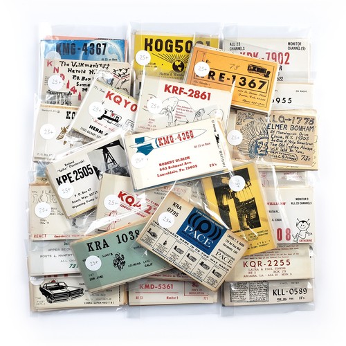 Vintage ham radio qsl - 25,