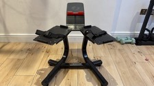 Bowflex SelectTech Dumbbell Stand with Media Rack - ‎Black/Grey/Red