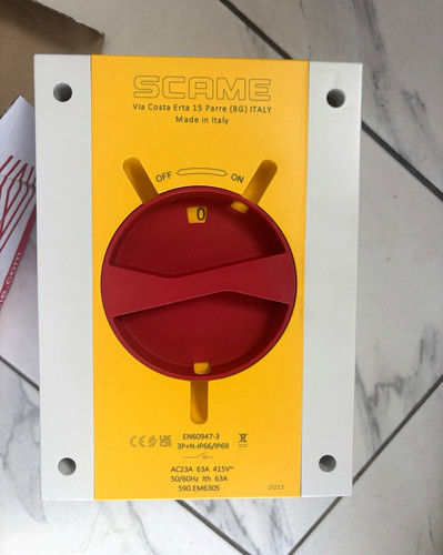Scame 590 em6305 63a - 63a, 3p