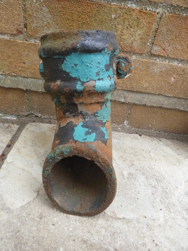 Vintage cast iron downpipe - cast,