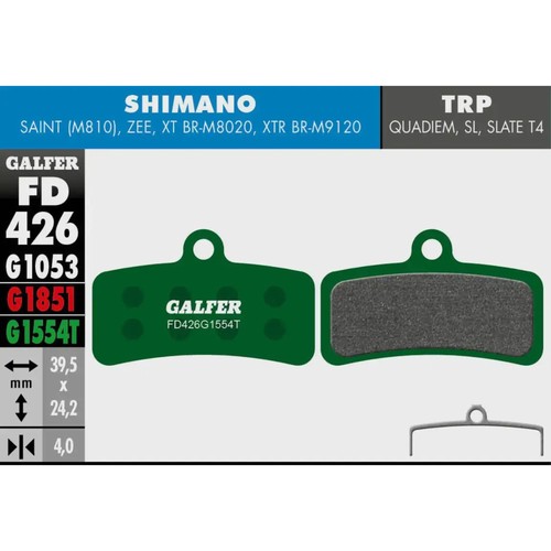 Galfer pro bike disc brake - bike, pad