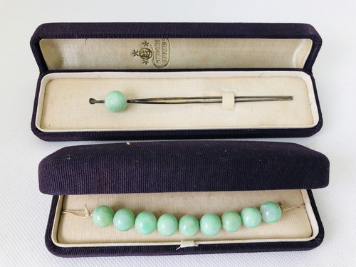 Y4501 kanzashi jade hair - y4501,