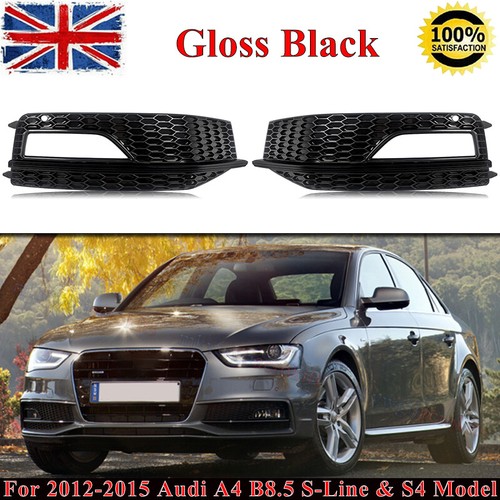Gloss black front fog - l+r,