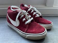 Nike Toki Womens / Youth Red Suede Mid Trainers Sneakers - Size UK 4.5