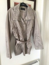ladies stone colour lightweight jacket by ellen rose size xl