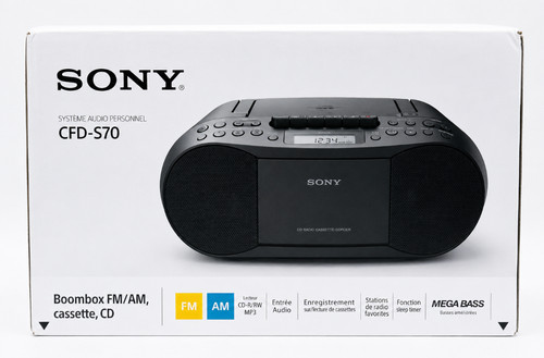 Sony cfd s70 portable boombox - portable,