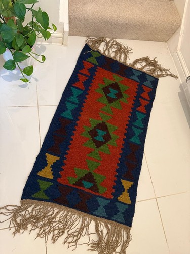 Teraditional kilim vintage rug - kilim,