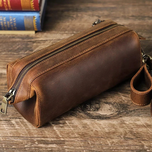 Cowhide leather tobacco pipe - tobacco,