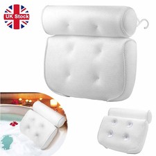Bathroom Spa Luxury Bath Pillow Non-Slip Comfortable Headrest Cushion Bathtub