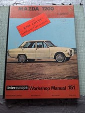 Mazda 1200, R100 Coupe, & Familia Rotary SS Sedan (From 1968) Workshop Manual