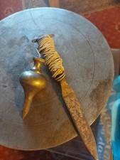 Used Brass Plumb Bob And Line.vintage.