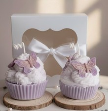 Lavender Shaped Cupcake