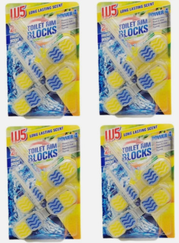 Pack toilet rim blocks - pack, lemon