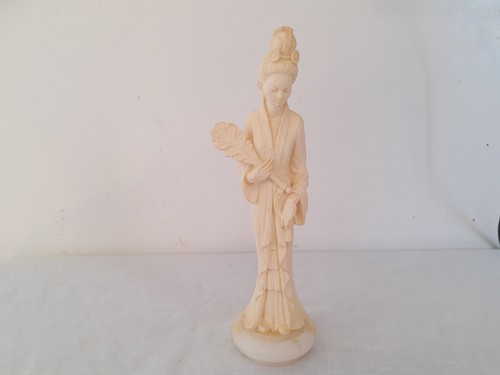 Vintage geisha art sculpture - geisha,