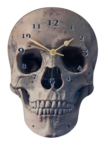 Skull shaped wall clock free - skull,