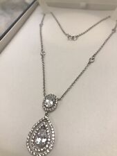 BRAND NEW Ernest Jones Silver pear shaped pendant