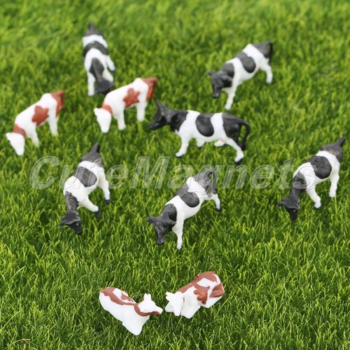 10pcs painted model cattle cow - model,