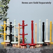 New Wooden 6 Cup Mug Tree